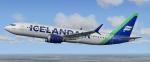 FSX/P3D Boeing 737 Max 8 Icelandair Green Tail package